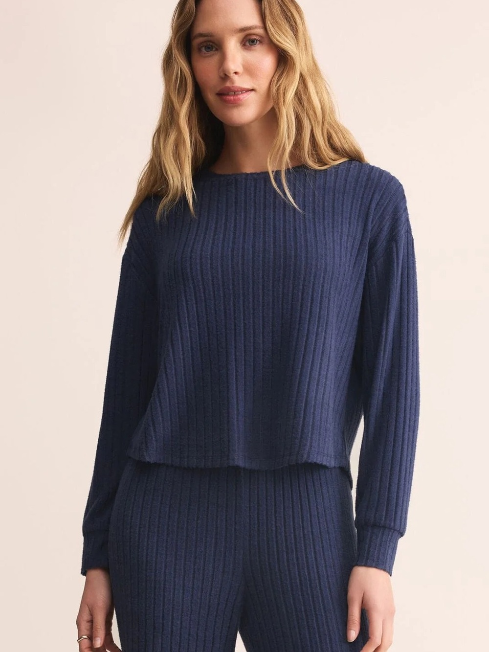 Z Supply - Matching ‘Dawn’ Set Ribbed - Navy